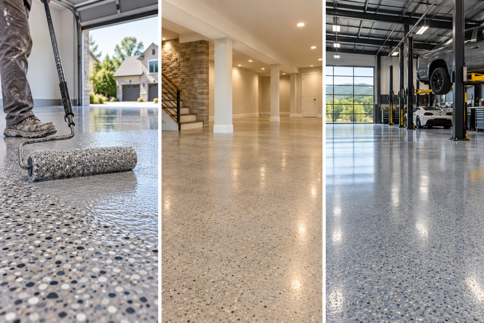 Illustrative garage floor coatings concrete coating environment